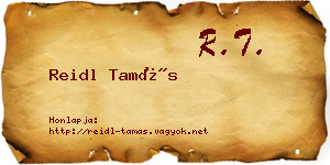 Reidl Tamás névjegykártya