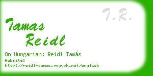 tamas reidl business card